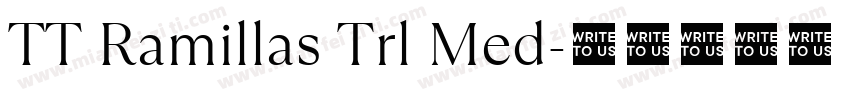 TT Ramillas Trl Med字体转换